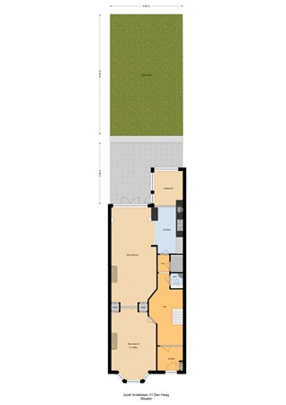 Floorplan - Jozef Israëlslaan 31, 2596 AM Den Haag